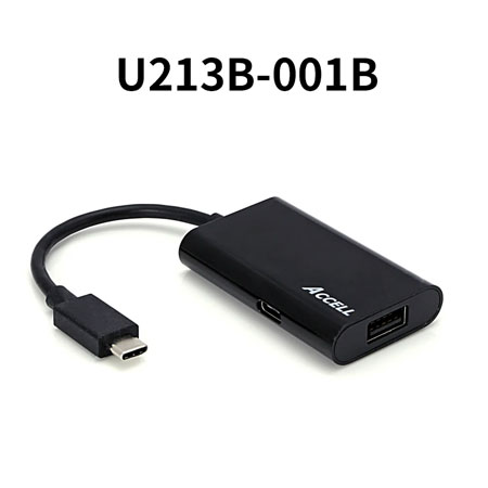 USB-C to USB-A変換アダプタ(USB-C充電ポート付き)